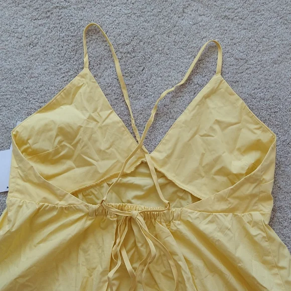 A super summery Just Fab yellow, pink, and blue dress size Large - Picture 3 of 6